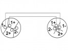 Акустический кабель Speakon 2x2,5 bk